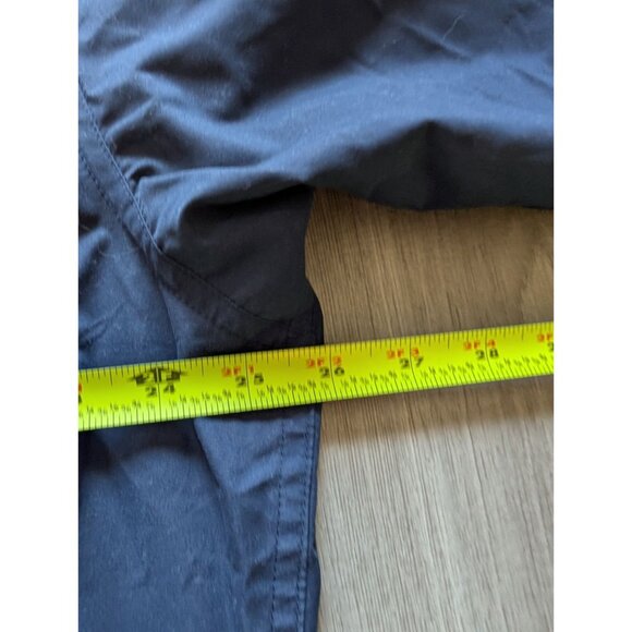 Reebok Navy Blue Pullover V-Neck Windbreaker Jacket Zip Pockets Mens Size XL - Picture 8 of 8